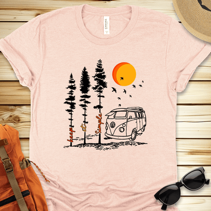 Keep It Simple Van Camping Tshirt