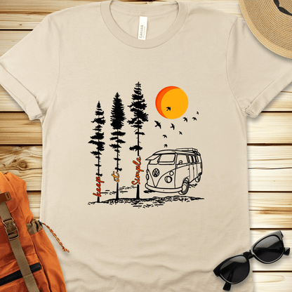 Keep It Simple Van Camping Tshirt