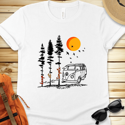 Keep It Simple Van Camping Tshirt