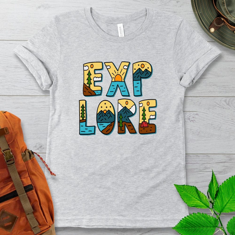 Explore Letter Art Tshirt