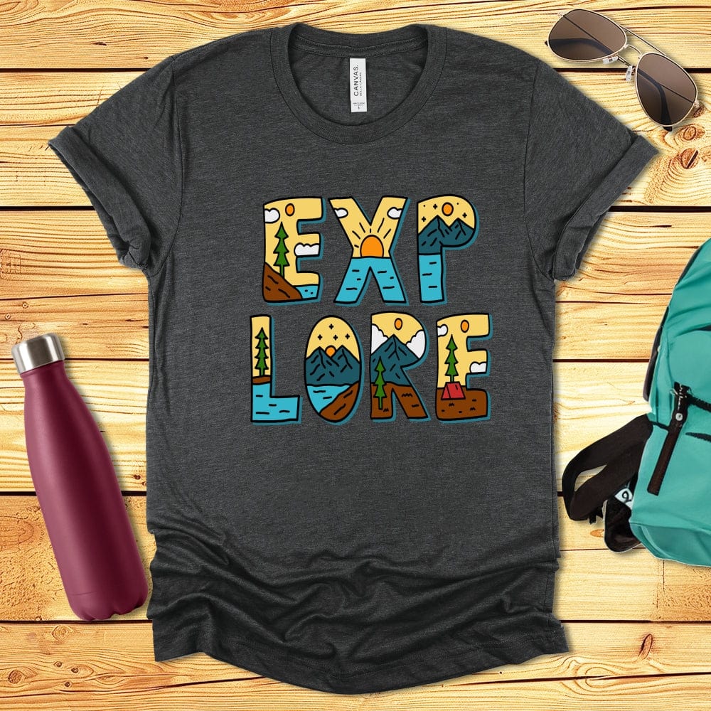 Explore Letter Art Tshirt