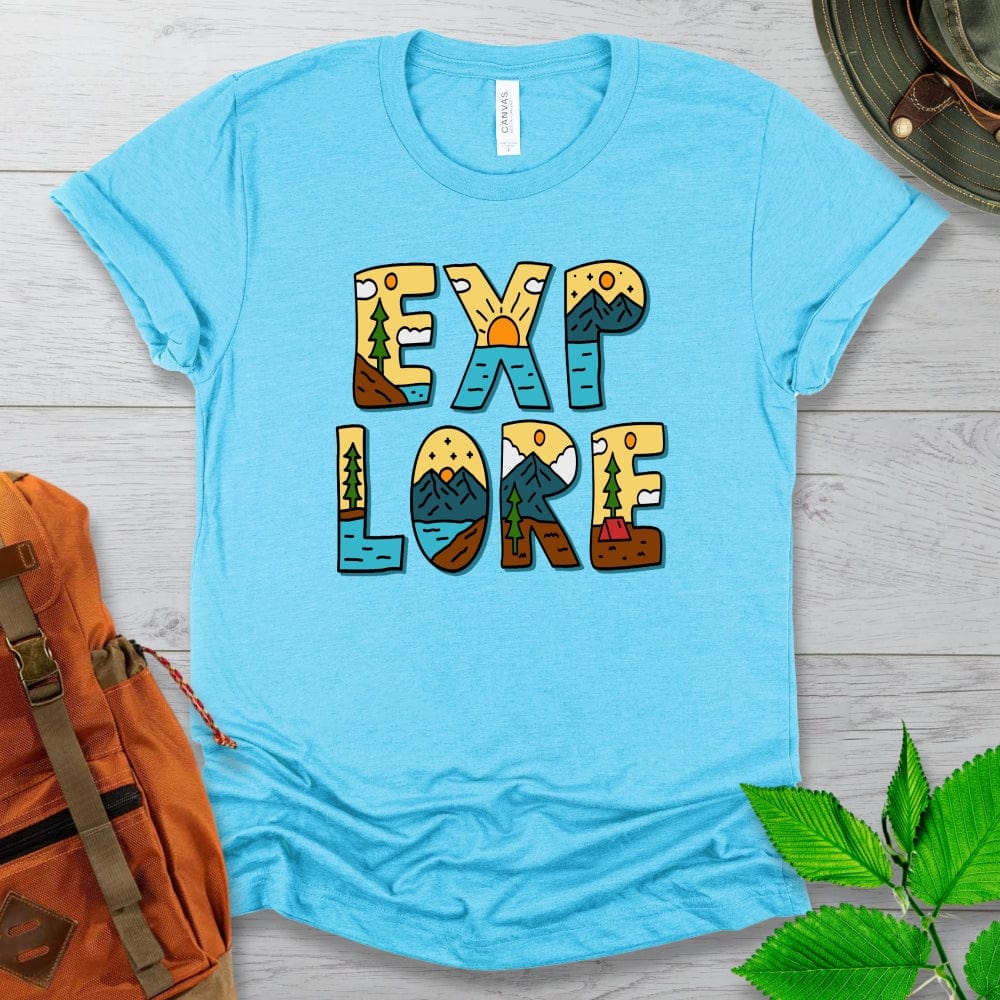 Explore Letter Art Tshirt