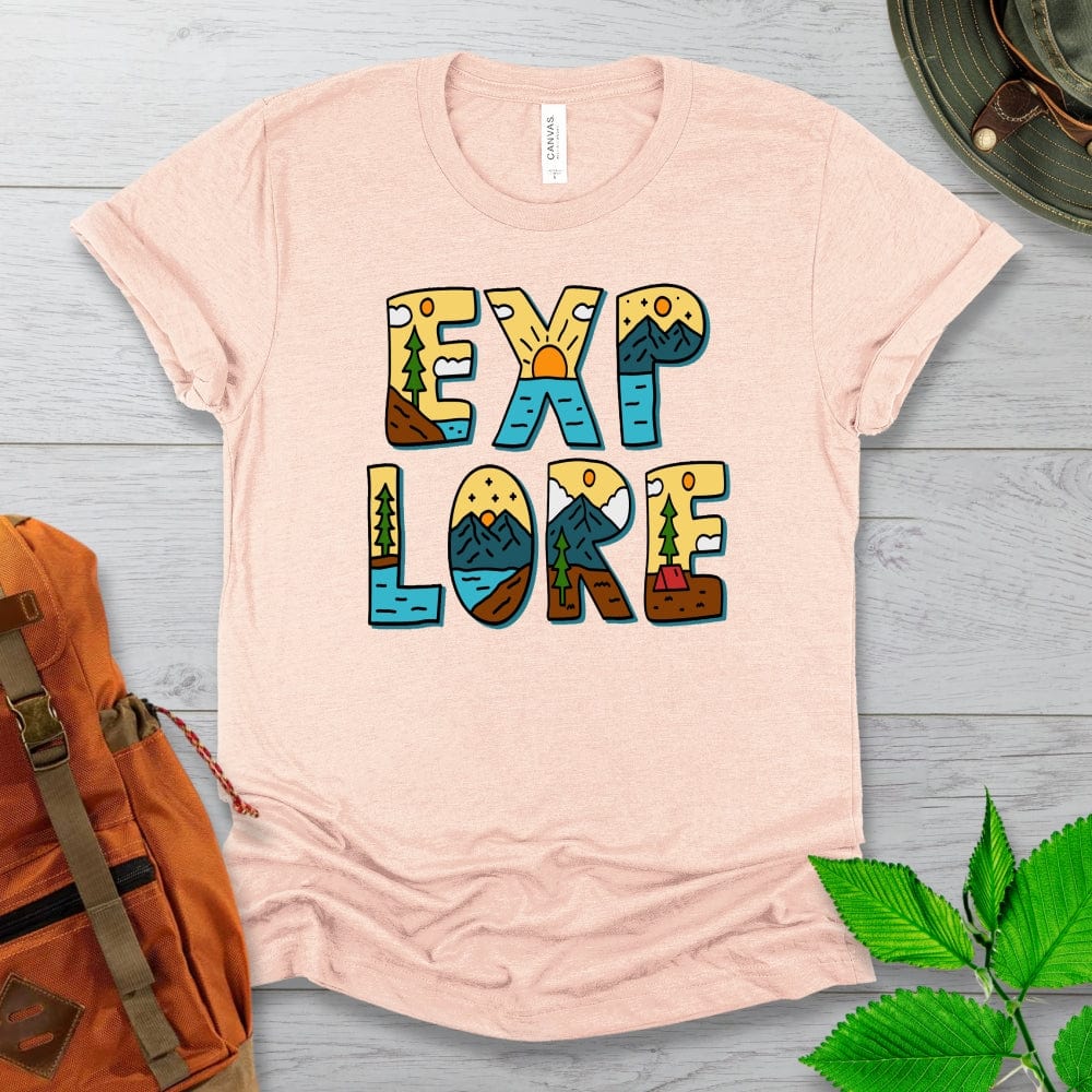 Explore Letter Art Tshirt