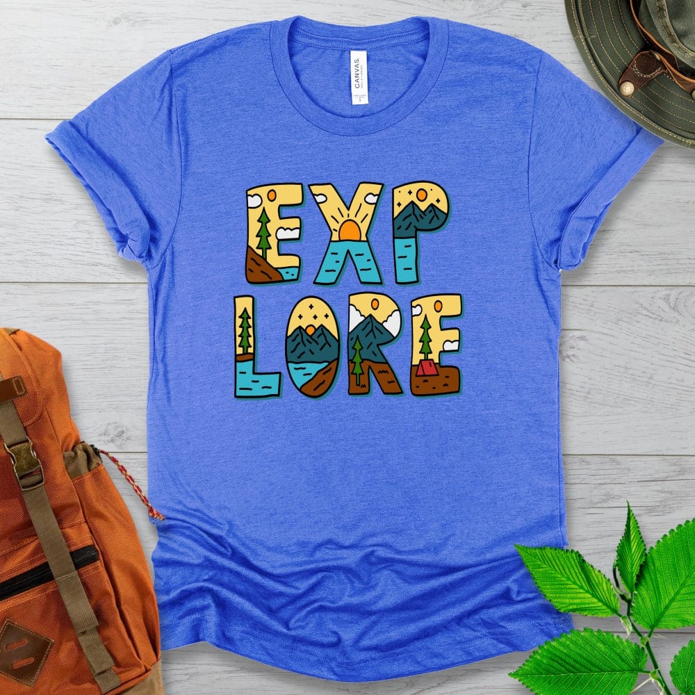 Explore Letter Art Tshirt