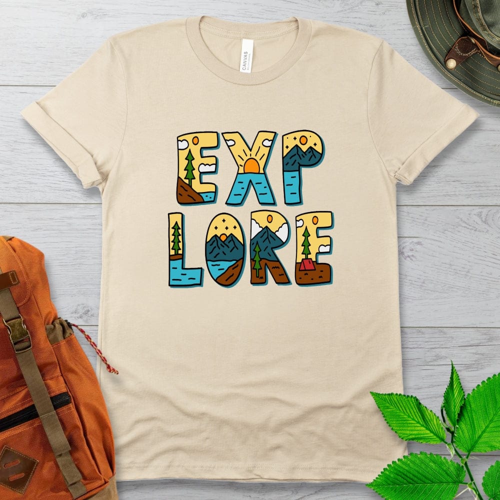 Explore Letter Art Tshirt