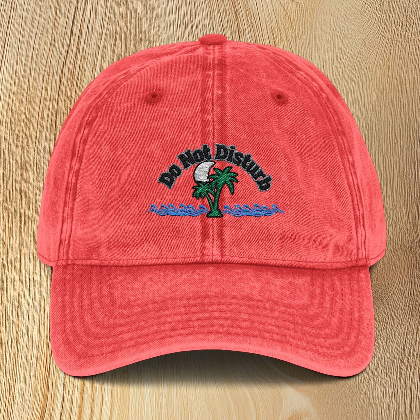 Vintage 'Do Not Disturb' Embroidered Baseball Cap