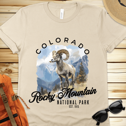 Rocky Mountain National Park Watercolor Tshirt