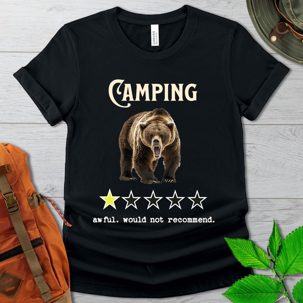 Funny Camping Would Not Recommend Tshirt