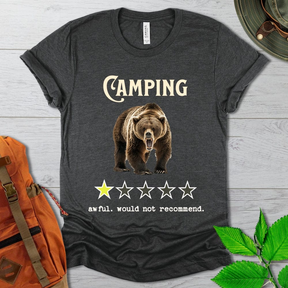 Funny Camping Would Not Recommend Tshirt