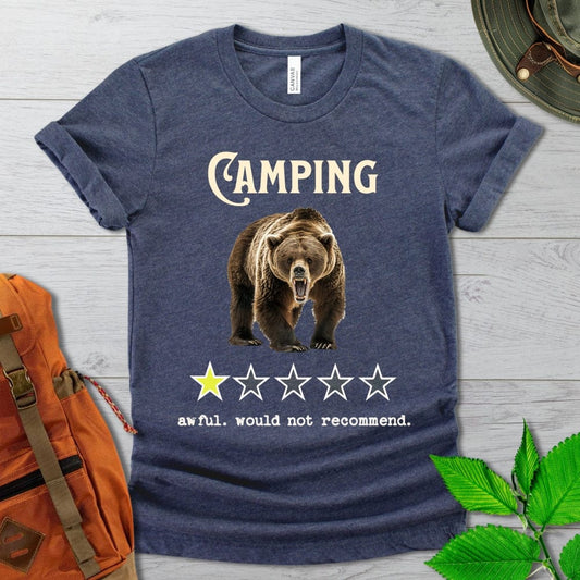 Funny Camping Would Not Recommend Tshirt