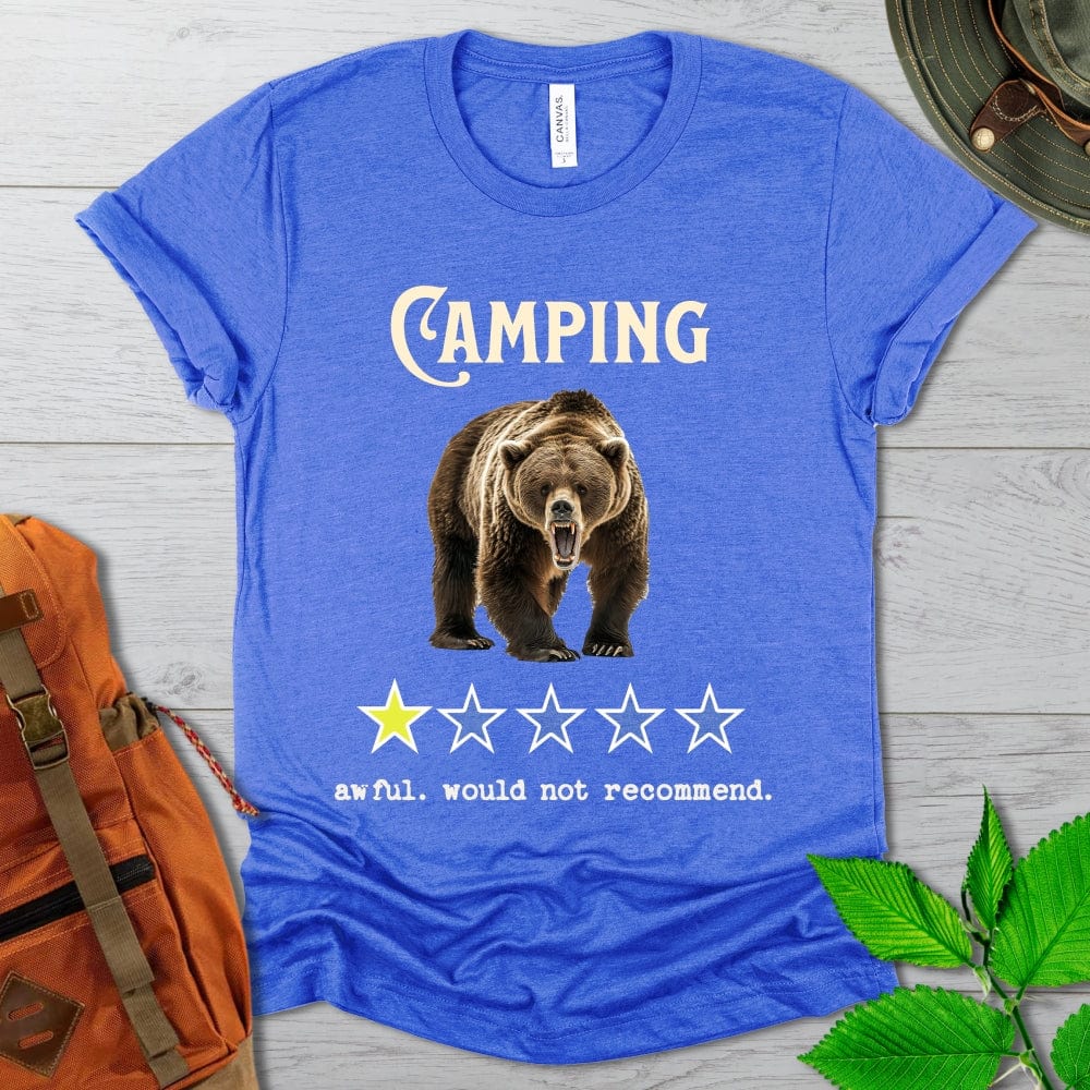 Funny Camping Would Not Recommend Tshirt