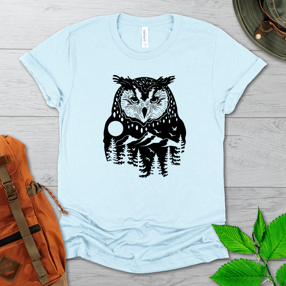 Double Exposed Owl Tshirt