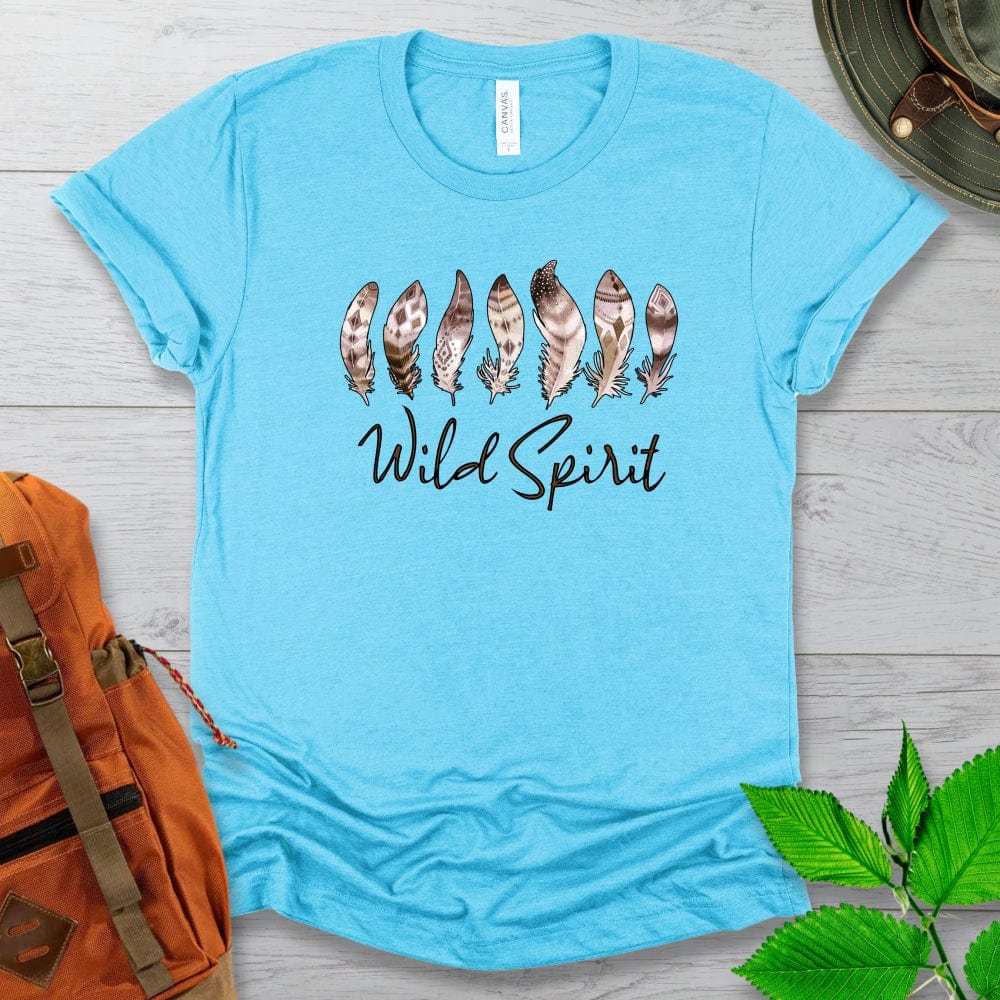 Wild Spirit Indian Feathers Tshirt