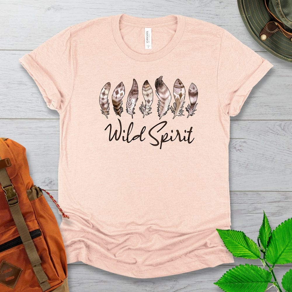 Wild Spirit Indian Feathers Tshirt