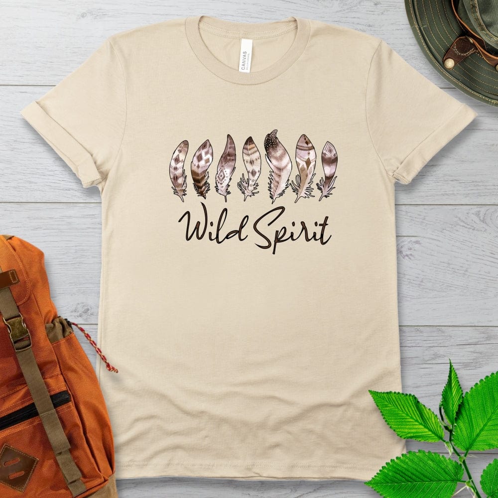 Wild Spirit Indian Feathers Tshirt