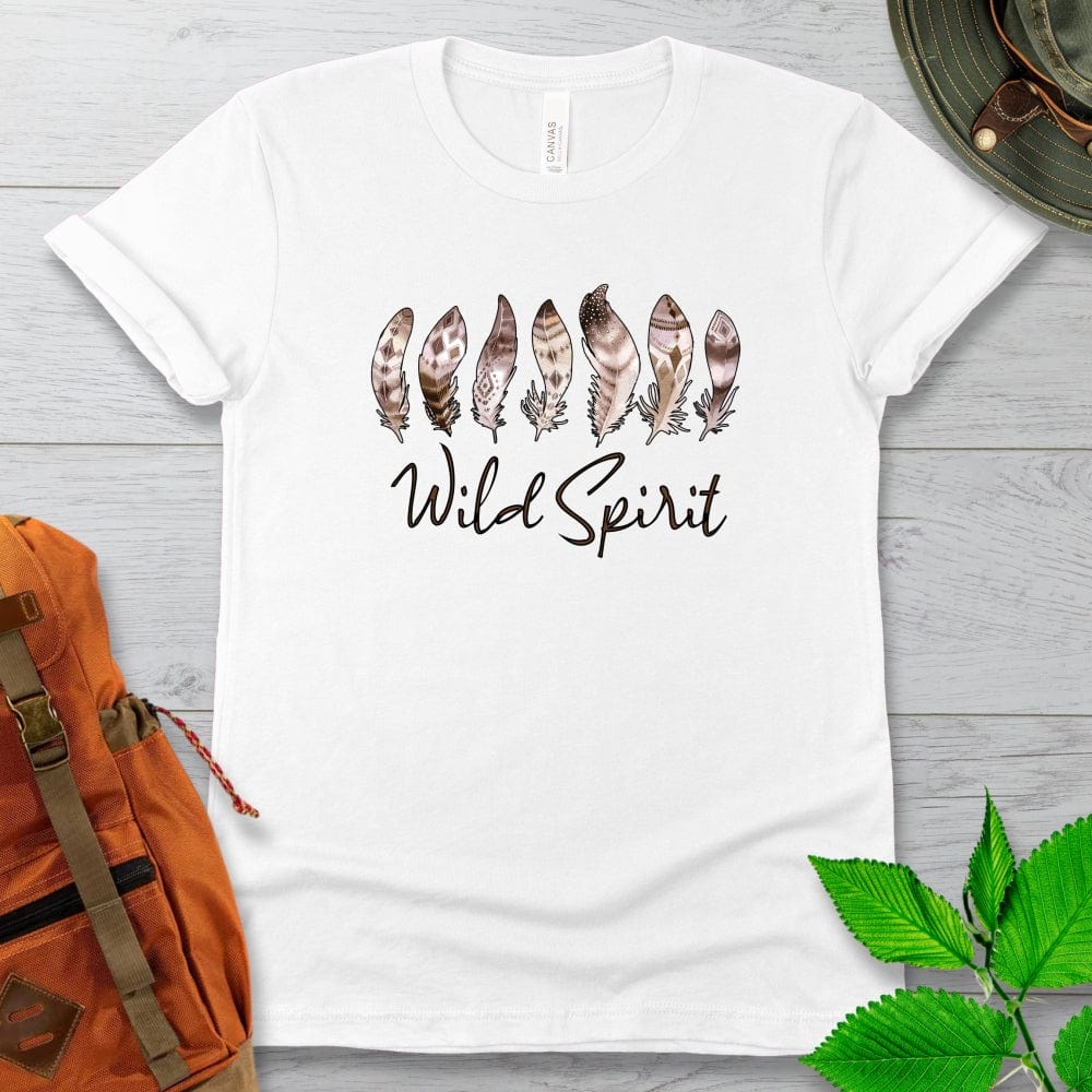 Wild Spirit Indian Feathers Tshirt