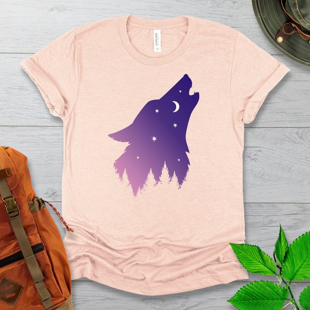 Mystical Purple Wolf Tshirt