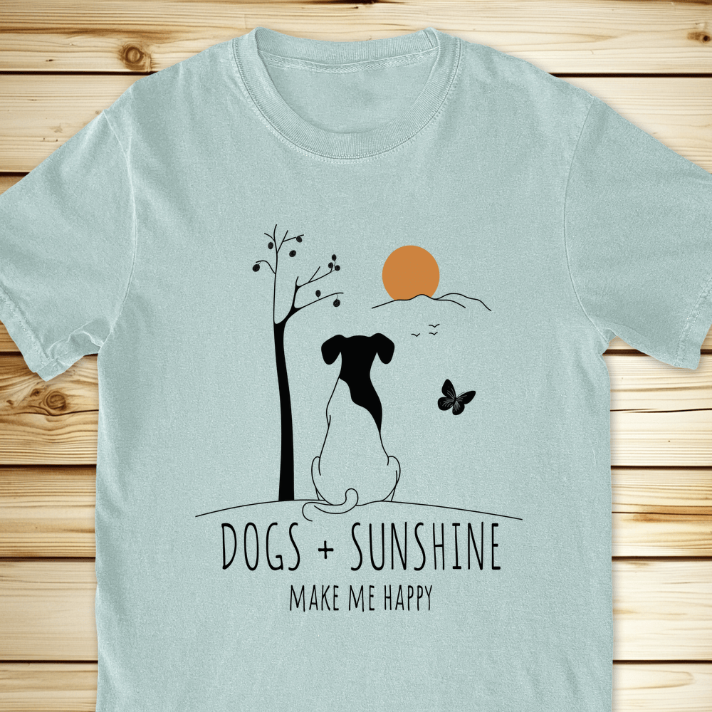 Dogs And Sunshine Relaxed Fit Tee