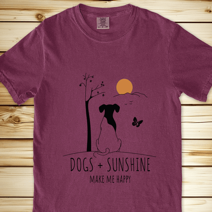 Dogs And Sunshine Relaxed Fit Tee