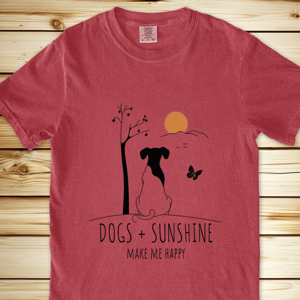 Dogs And Sunshine Relaxed Fit Tee