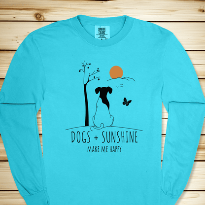 Dogs And Sunshine Long Sleeve Tshirt