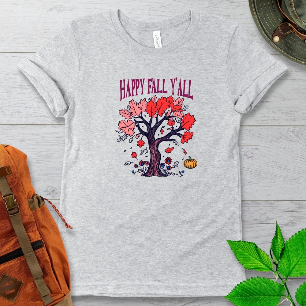 Happy Fall Yall Tree Tshirt