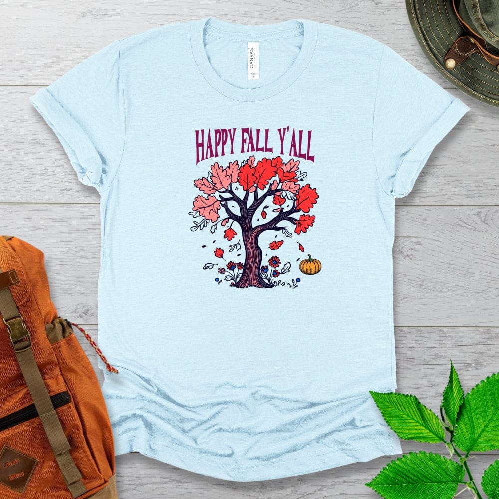 Happy Fall Yall Tree Tshirt