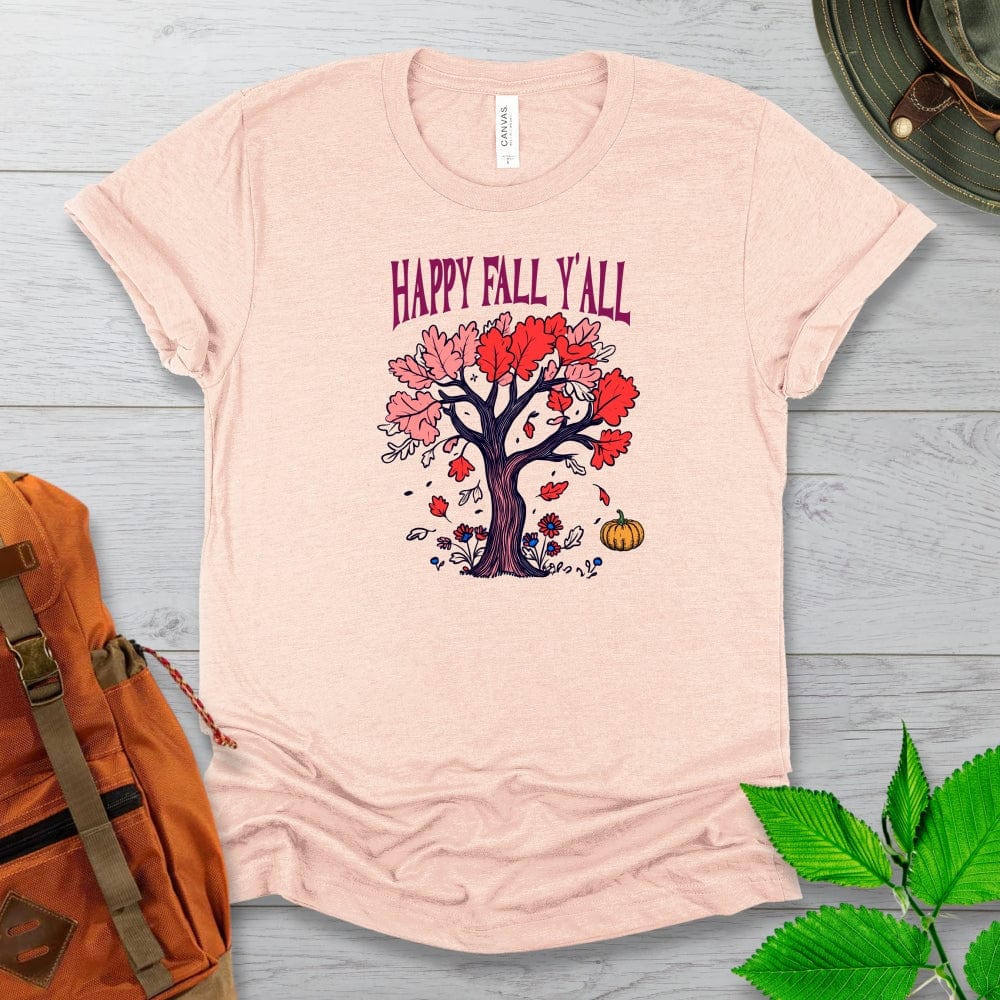 Happy Fall Yall Tree Tshirt