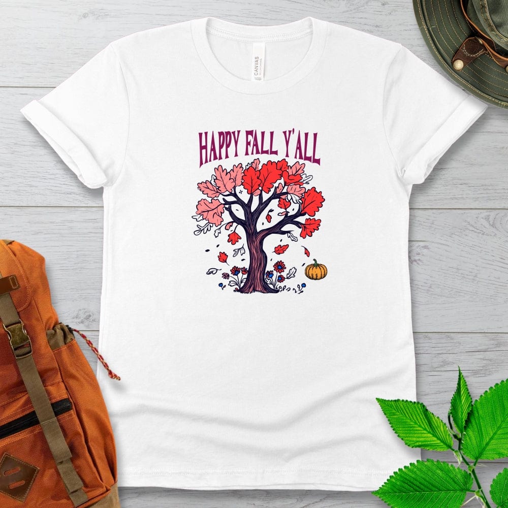 Happy Fall Yall Tree Tshirt