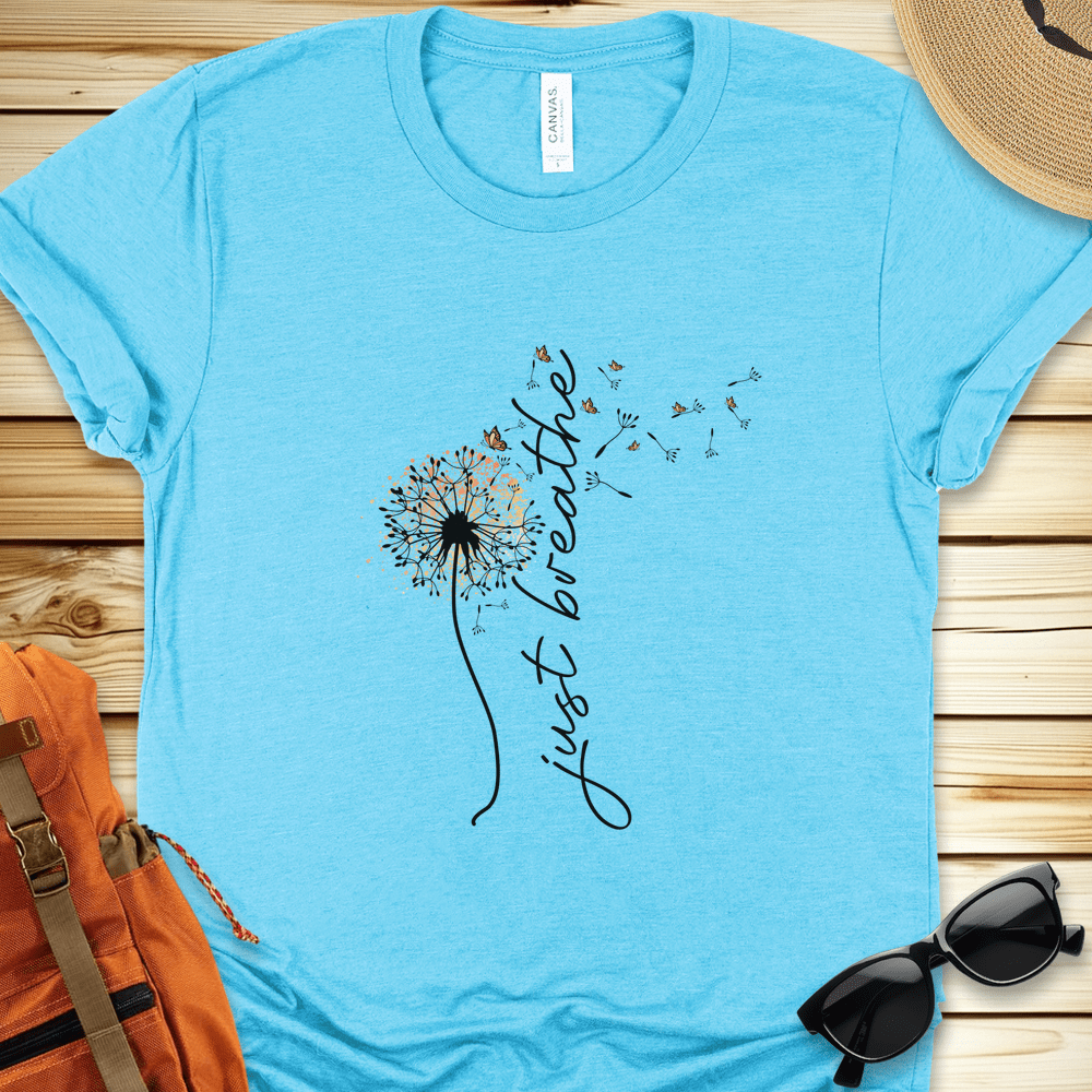 Colorful Just Breathe Tshirt