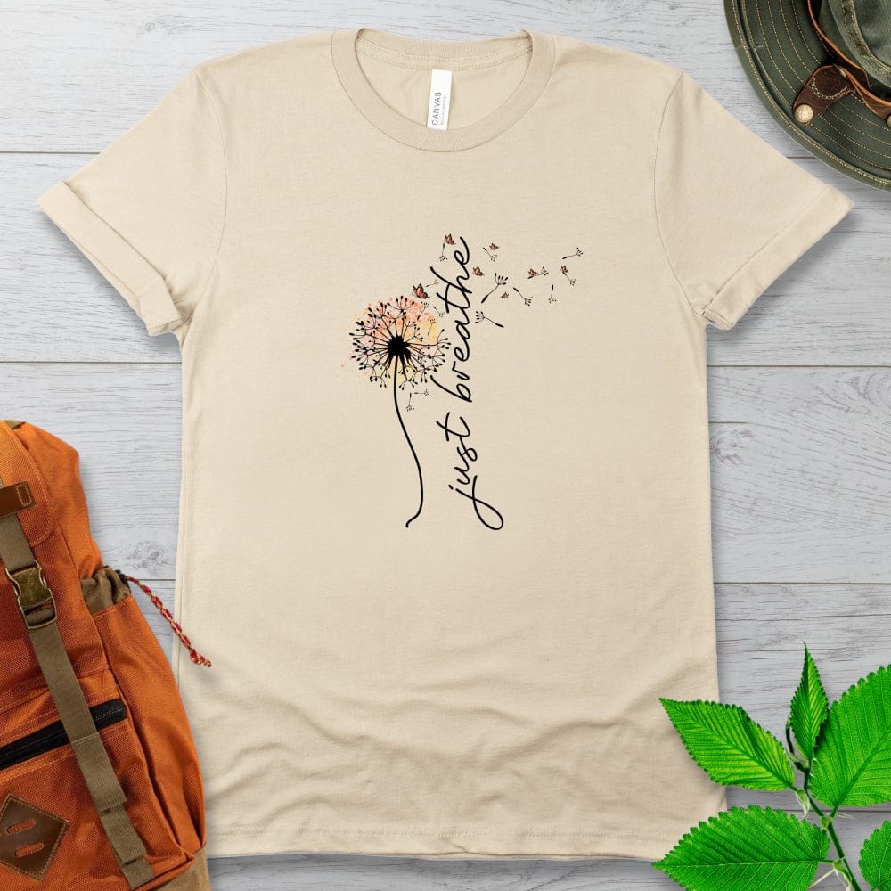 Just Breathe Colorful Dandelion Tshirt