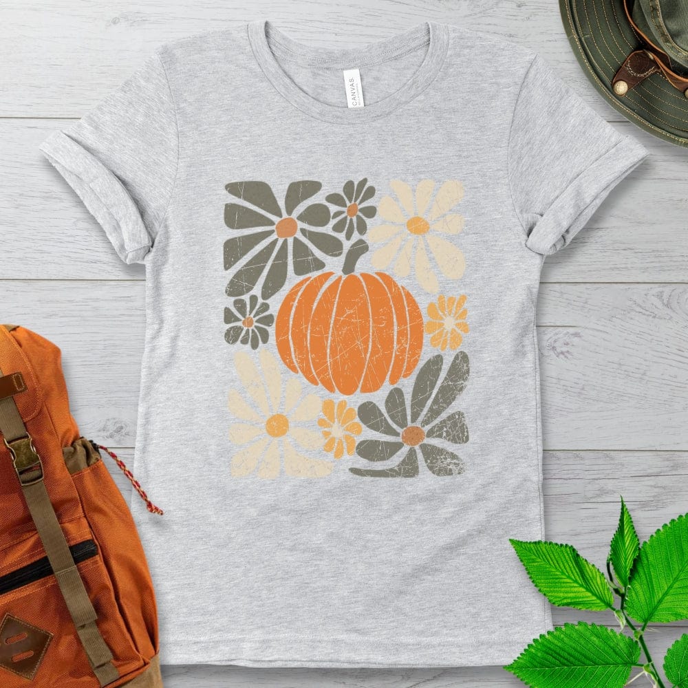 Distressed Wavy Pumpkin Tshirt