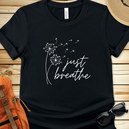 Just Breathe Dandelion Tshirt