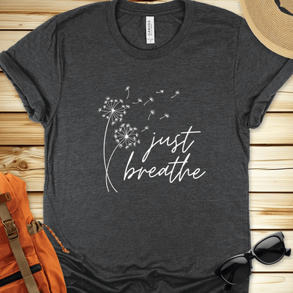 Just Breathe Dandelion Tshirt