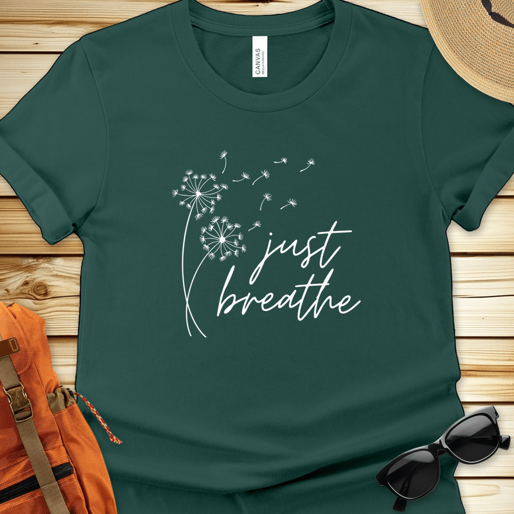 Just Breathe Dandelion Tshirt