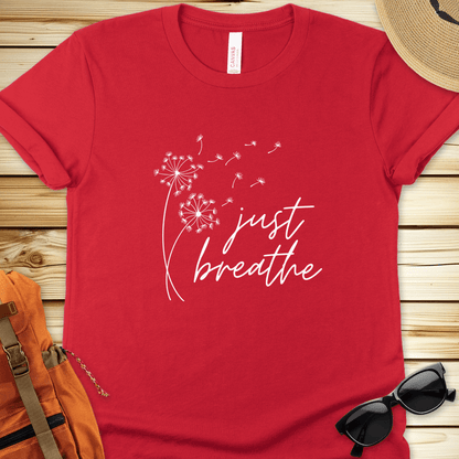 Just Breathe Dandelion Tshirt