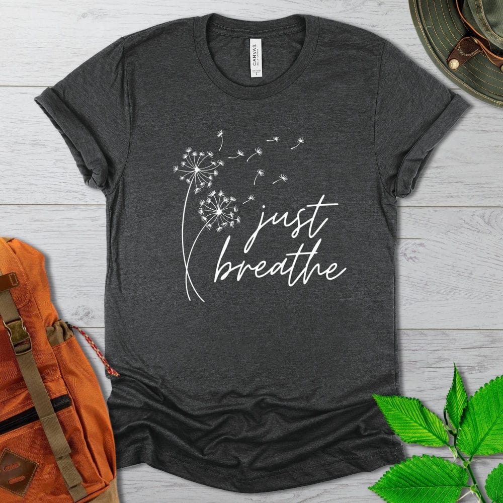 Just Breathe Dandelion Tshirt