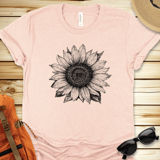 Sunflower Sketch Tshirt