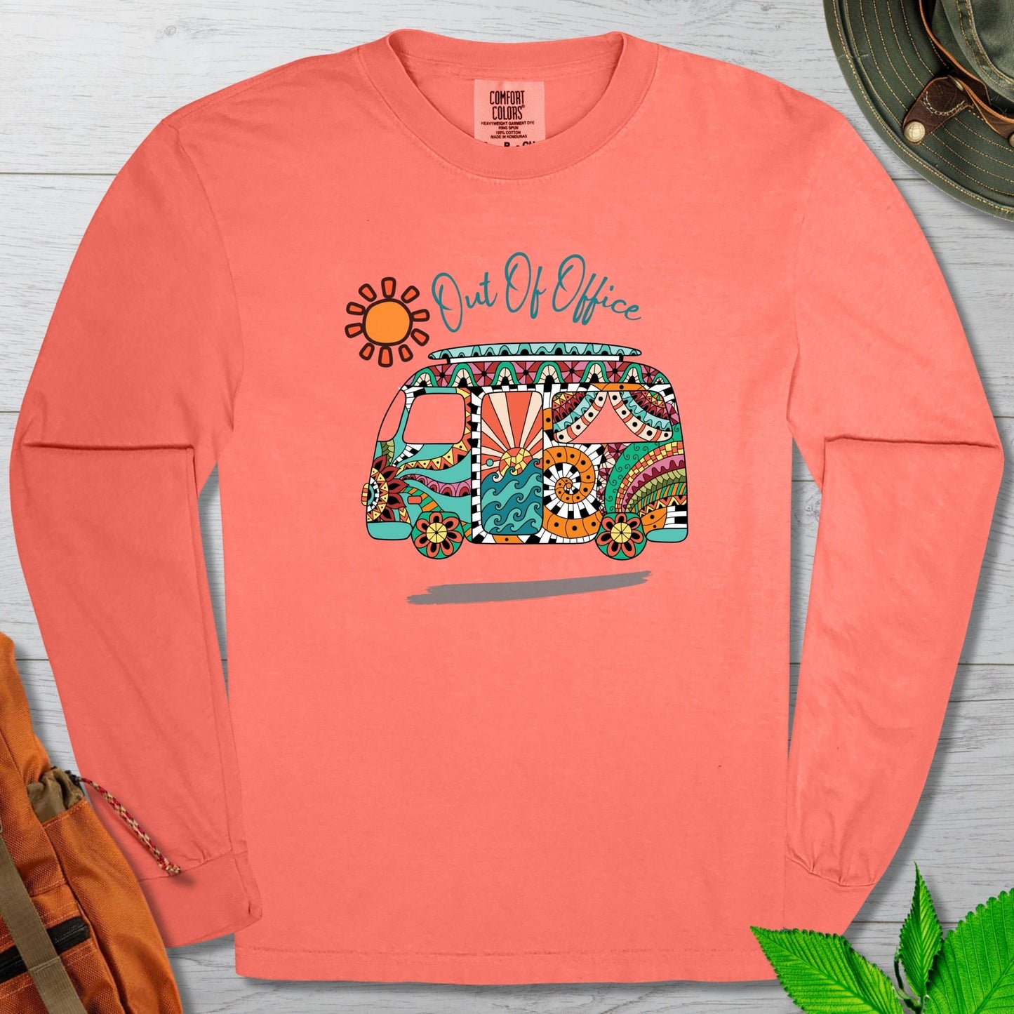 Hippy Van Out of Office Long Sleeve Tshirt