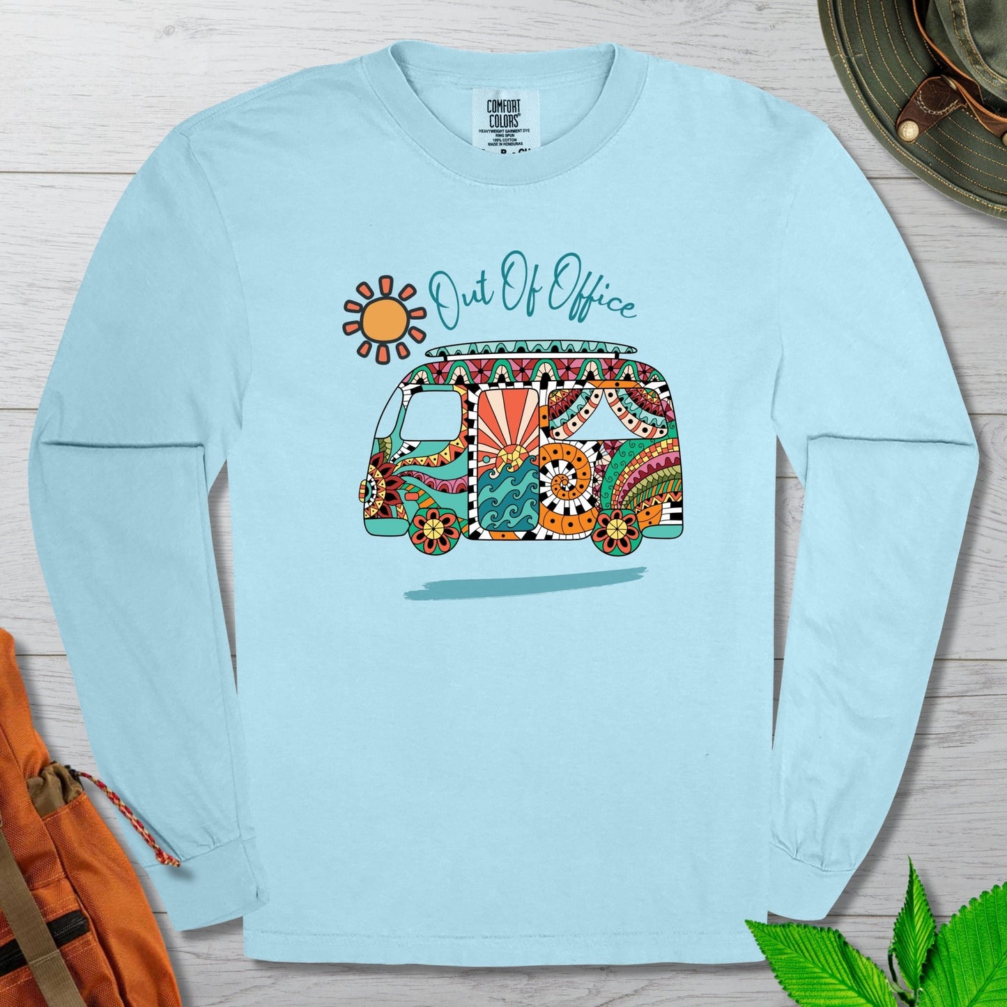 Hippy Van Out of Office Long Sleeve Tshirt