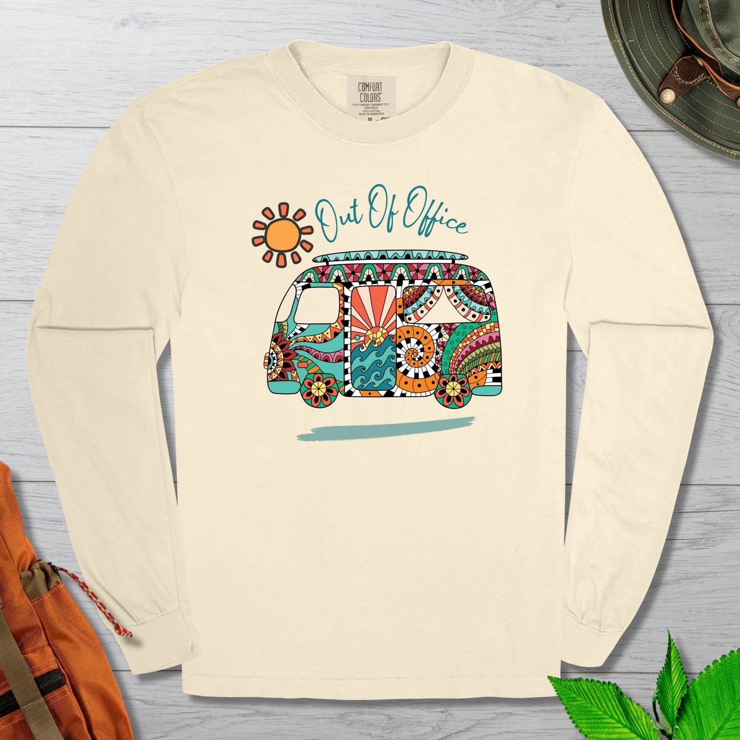 Hippy Van Out of Office Long Sleeve Tshirt