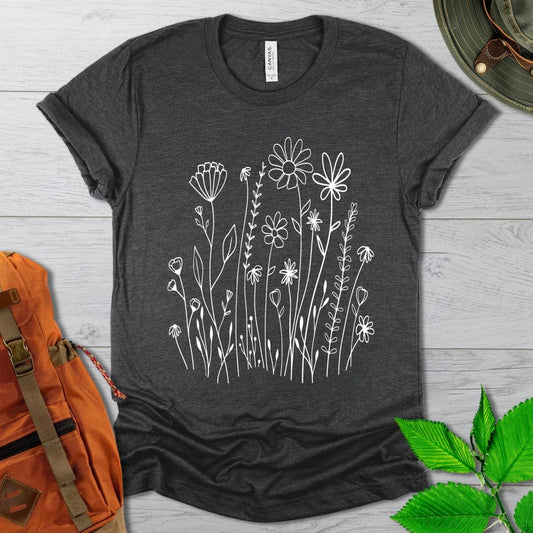 White Wildflowers Tshirt