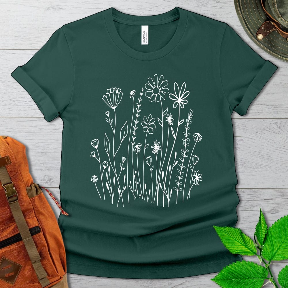 White Wildflowers Tshirt