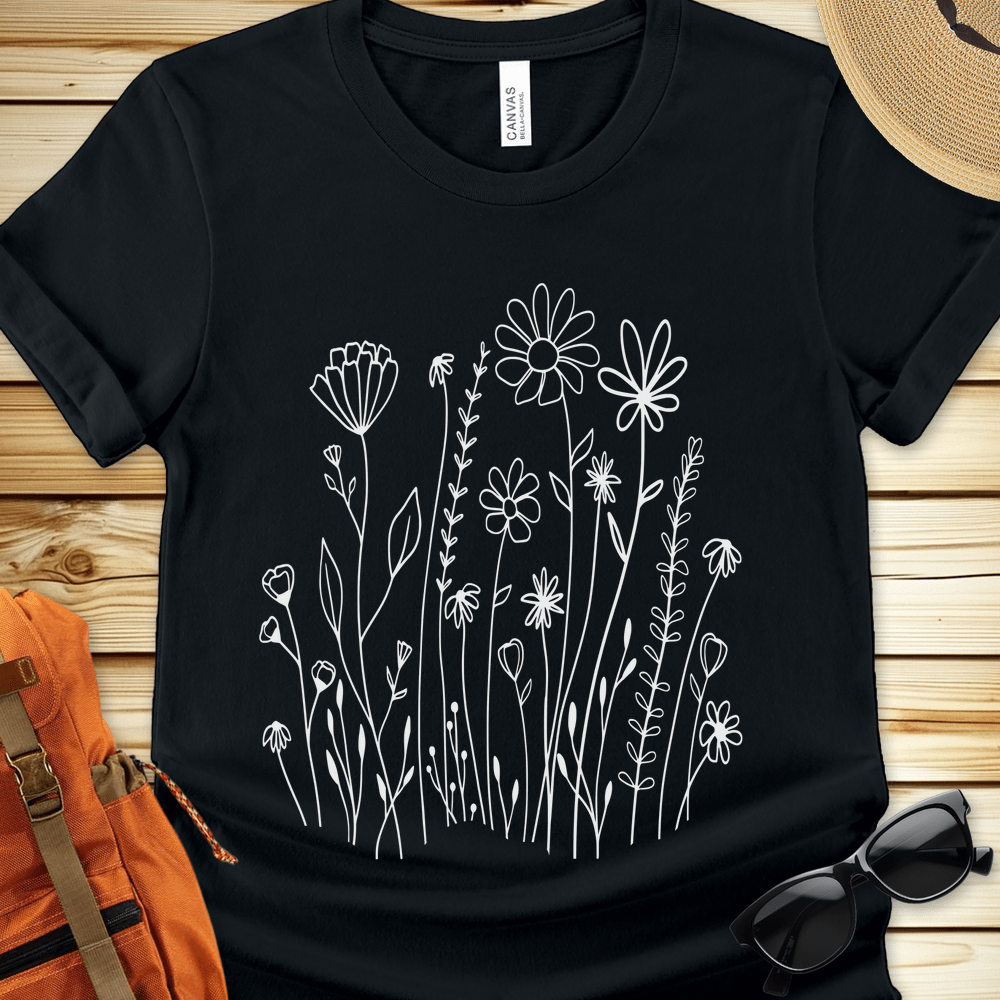 White Wildflowers Tshirt