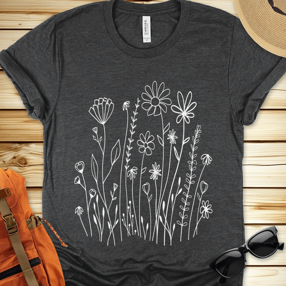 White Wildflowers Tshirt