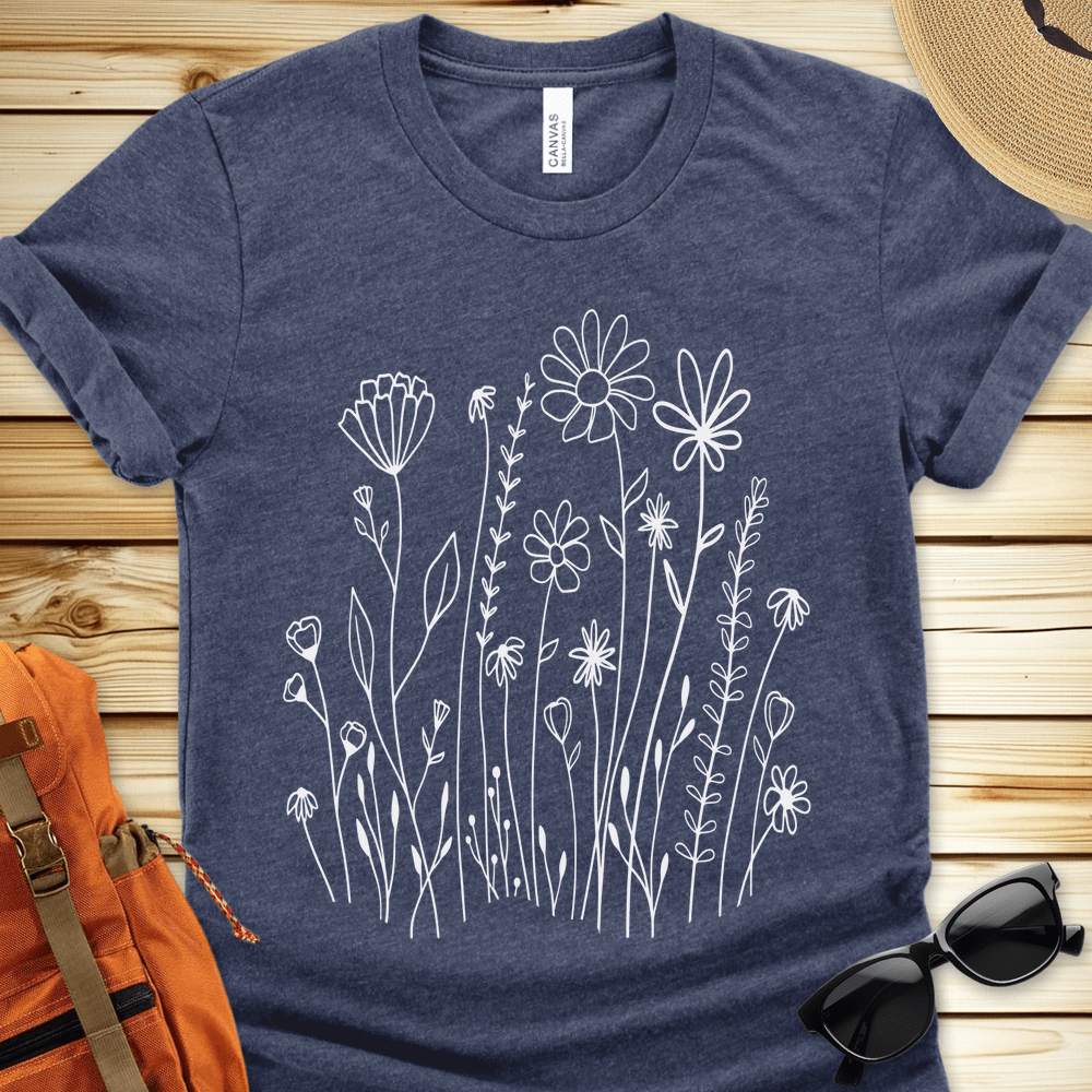 White Wildflowers Tshirt