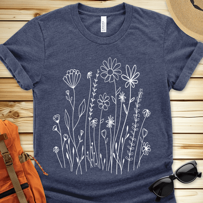 White Wildflowers Tshirt