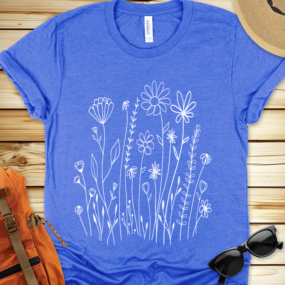 White Wildflowers Tshirt