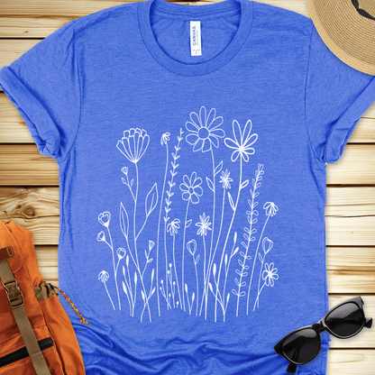 White Wildflowers Tshirt