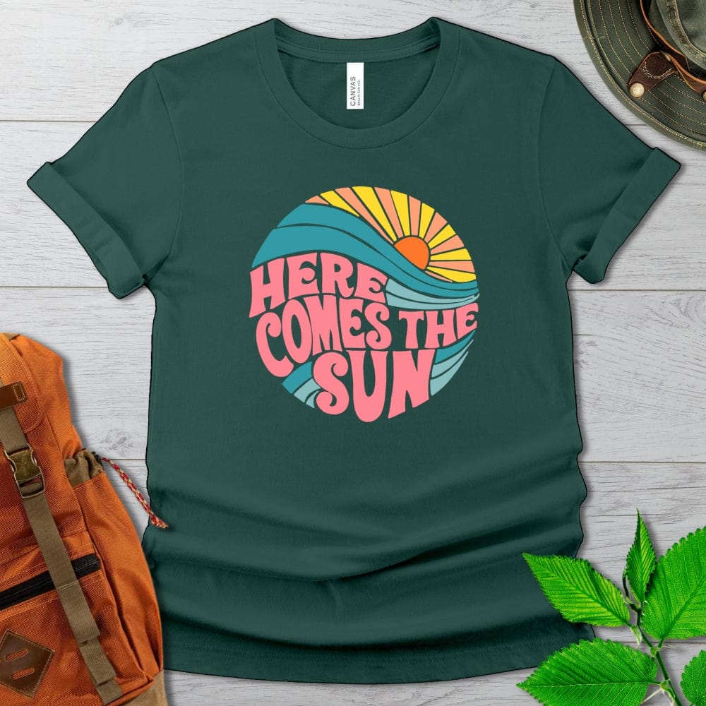 Here Comes The Sun Retro Tshirt